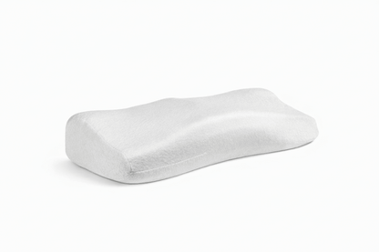 Oreiller Nyxea anti-ronflement à mémoire de forme, forme ergonomique brevetée pour sommeil sur le côté